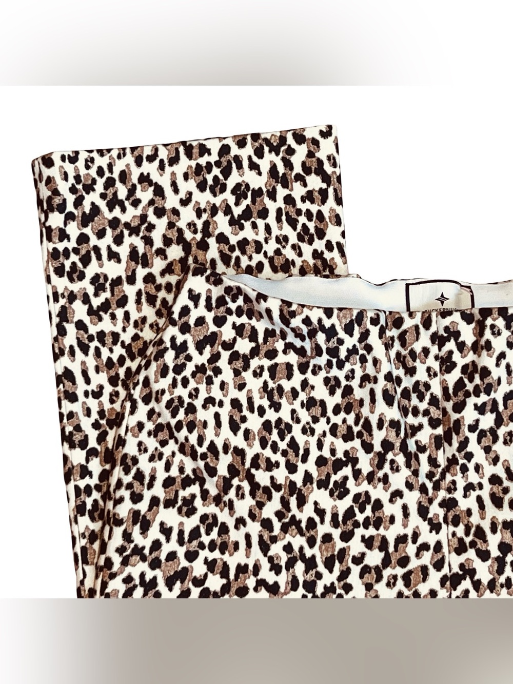 Tuckernuck Women’s Sz L Leopard Crop Flare Pants Ashford Pull On - Picture 4 of 15